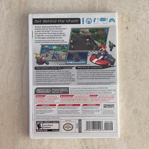 Mario Kart & Racing Wheel Nintendo Wii Game Pink Steering Wheel Drive Race - Picture 3 of 15